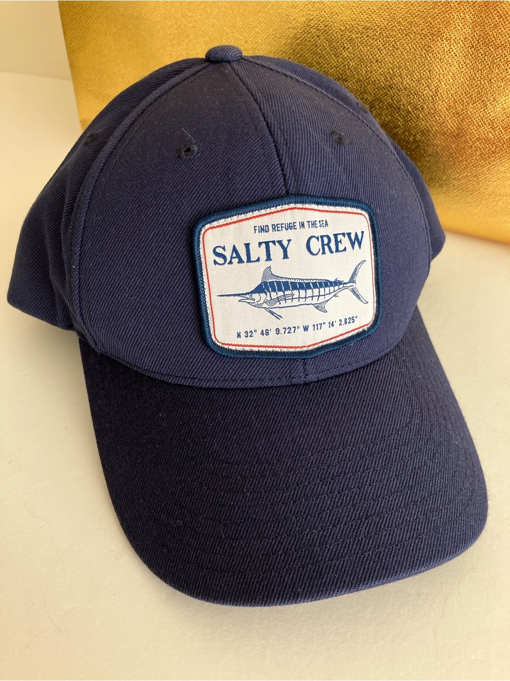 Salty Crew Hat Navy Marlin Logo